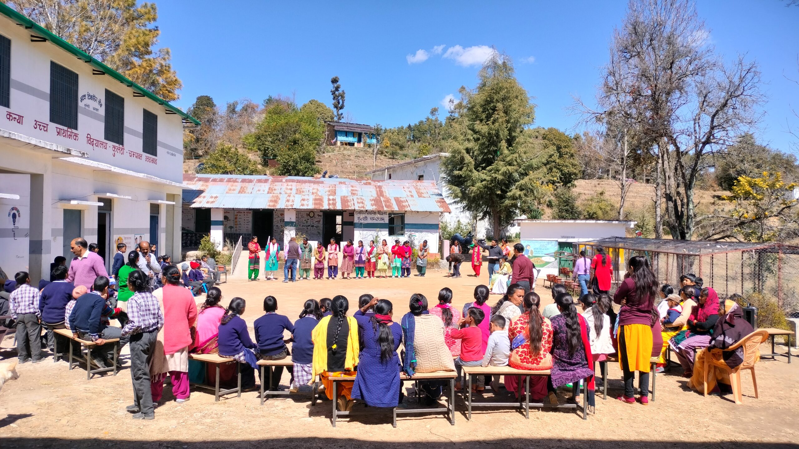 Women and girls gathered at the International Women's Day event at Kulethi.