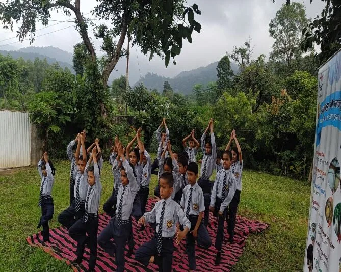 Surmount Public School at Basani, on the edge of the forest.