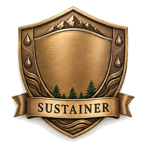 Sustainer badge