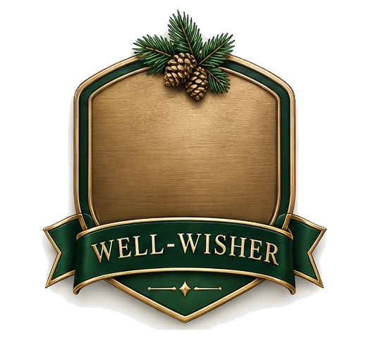 Well-wisher badge